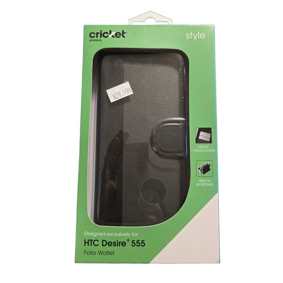HTC desire 555 folio wallet - cricket phone case - Picture 1 of 5